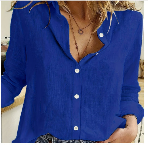 Chemise Cardigan à Col Revers